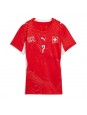 Schweiz Breel Embolo #7 Heimtrikot für Frauen WM 2026 Kurzarm Schweiz Breel Embolo #7 Heimtrikot für Frauen WM 2026 Kurzarm